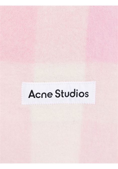 check mohair scarf unisex rosa ACNE STUDIOS | CA0084DTL